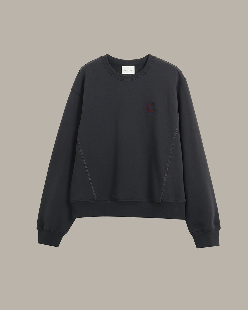 Embroidered C Relaxed Sweatshirt