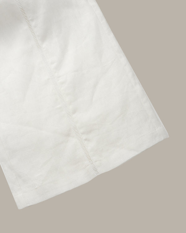 Braided-Drawstring Linen Pant