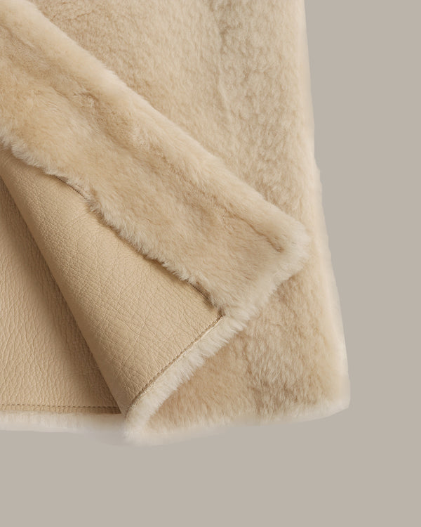 Fur Coat with Lapel Collar