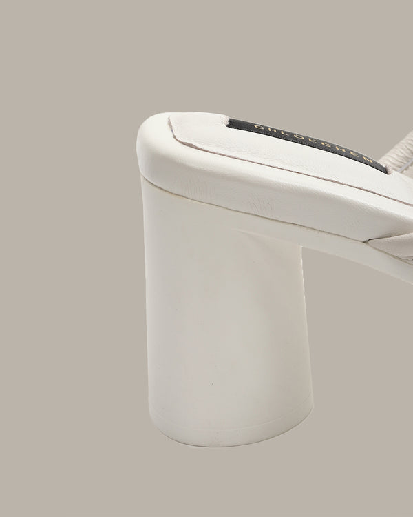 Victoria Leather Heel Sandals