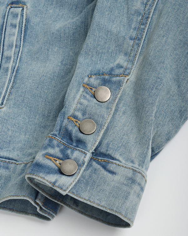 Heart-Shaped Patch Denim Jacket