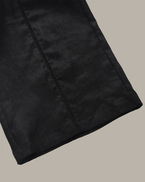 Braided-Drawstring Linen Pant