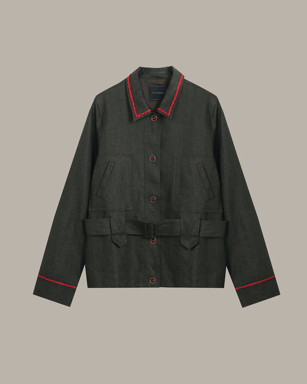 Classic Belted Utility Jacket