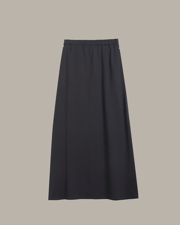 Everyday Elastic Waist Midi Skirt