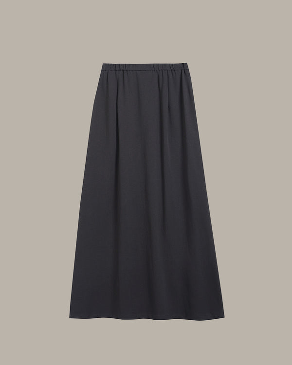 Everyday Elastic Waist Midi Skirt