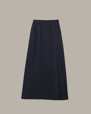 Everyday Elastic Waist Midi Skirt
