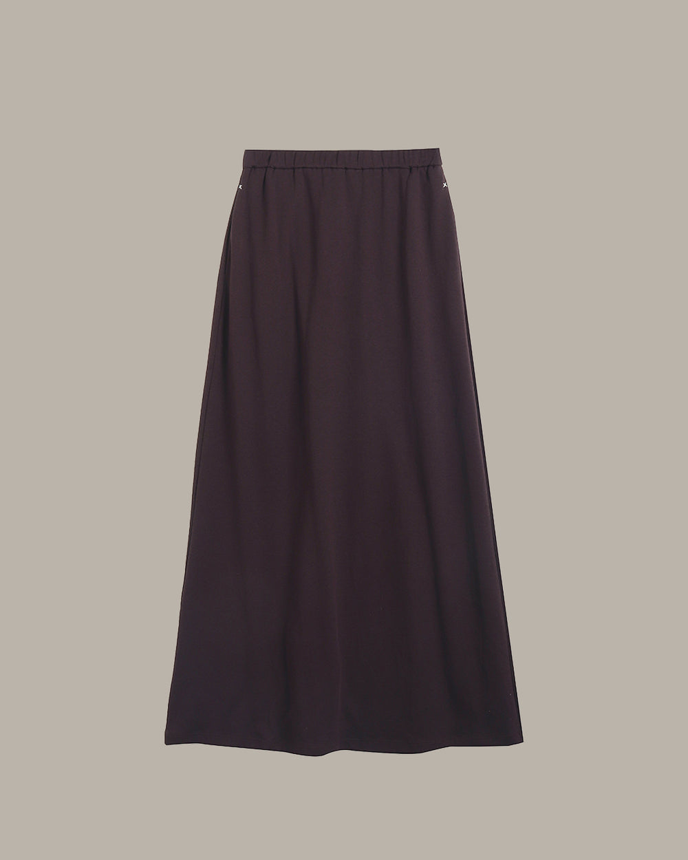 Everyday Elastic Waist Midi Skirt