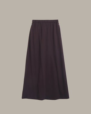 Everyday Elastic Waist Midi Skirt