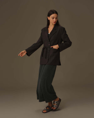 Oversized Belted Blazer