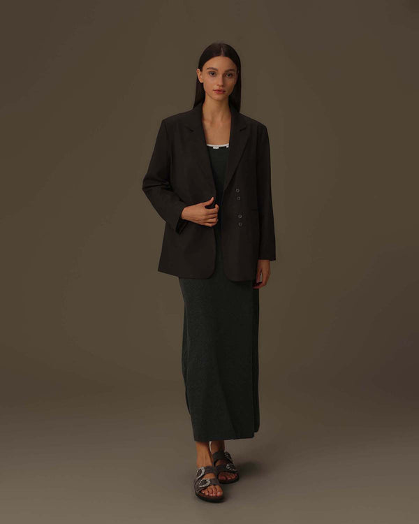 Oversized Belted Blazer