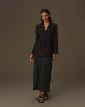 Oversized Belted Blazer