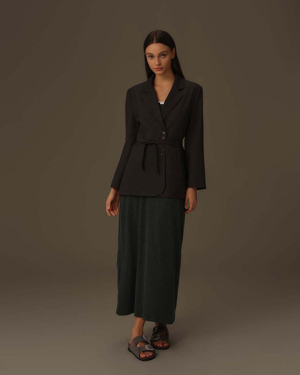 Oversized Belted Blazer
