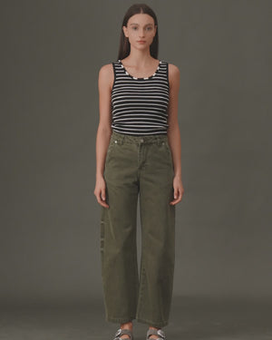 Stripe Sleeveless Top