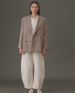 Double-Breasted Wool Blazer