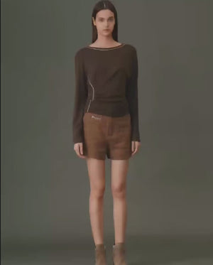 Stitch Details Linen Short