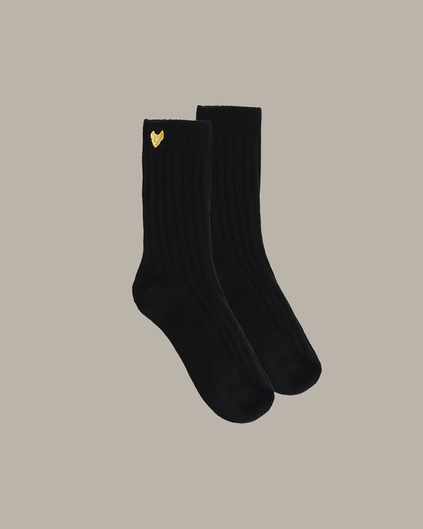 Heart-Stitch Detail Socks