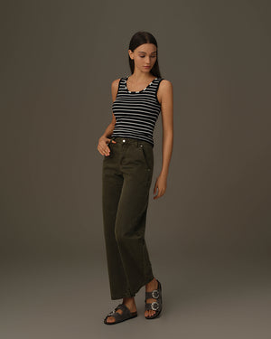 Stripe Sleeveless Top