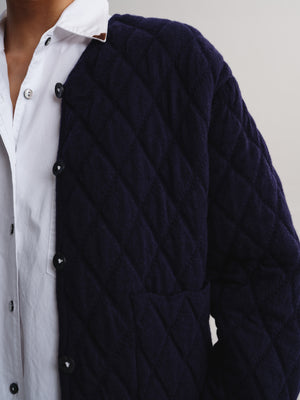 Diamond Quilted Cropped Jacket