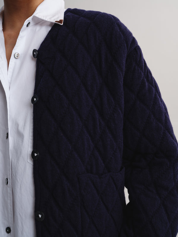 Diamond Quilted Cropped Jacket