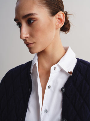Diamond Quilted Cropped Jacket