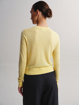 Tencel-Wool Blend Lightweight Cardigan