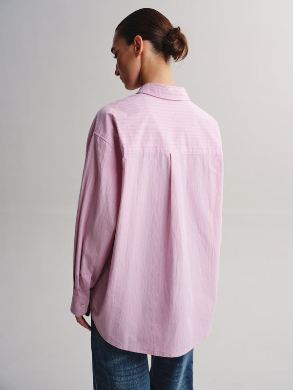 Heart Detail Oversized Shirt