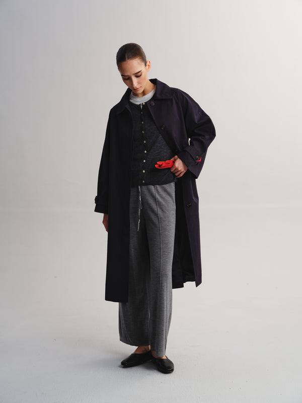 Tencel-Wool Blend Lightweight Cardigan