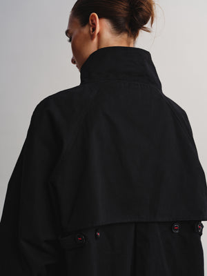High-Neck Trench Coat