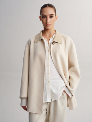 Wool-Cashmere Blend Belted Coat