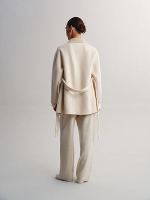 Wool-Cashmere Blend Belted Coat