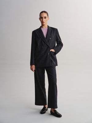 Wool Double-Breasted Blazer
