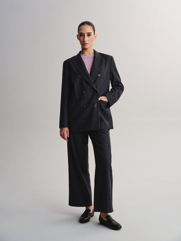 Wool Double-Breasted Blazer