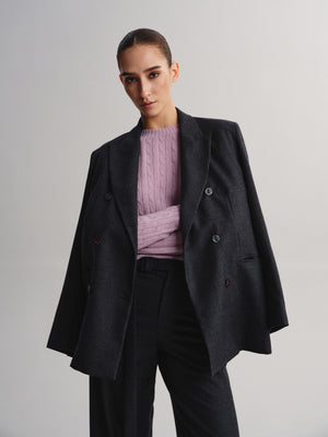 Wool Double-Breasted Blazer