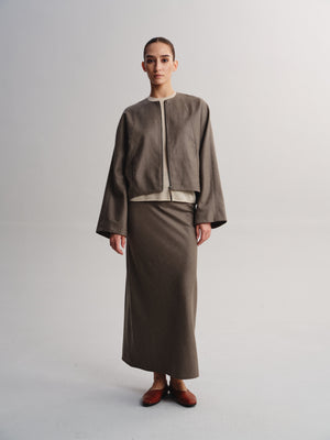 Cropped Wool Jacket