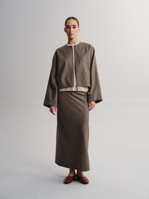 Cropped Wool Jacket
