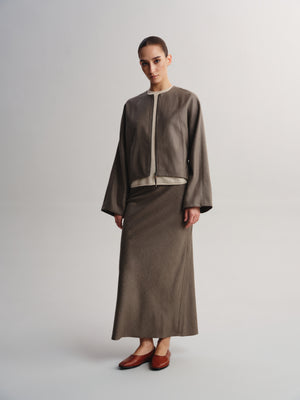 A-Line Wool Skirt