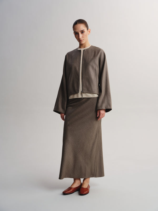 A-Line Wool Skirt