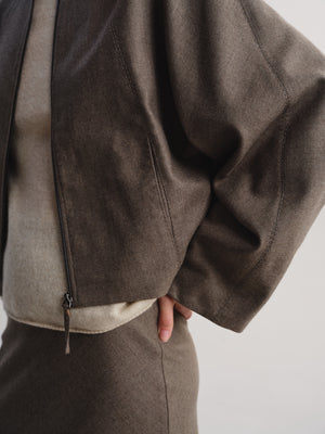 Cropped Wool Jacket