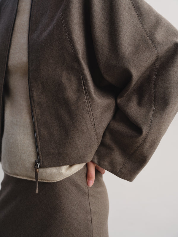 Cropped Wool Jacket