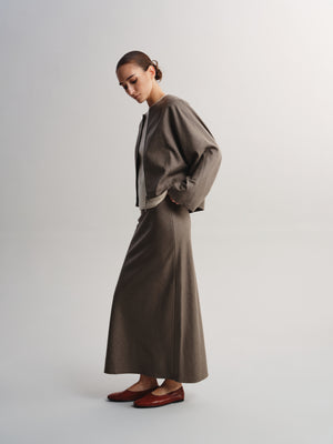 A-Line Wool Skirt