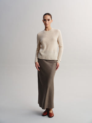 A-Line Wool Skirt