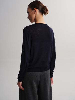 Heart Embroidery Wool Cardigan
