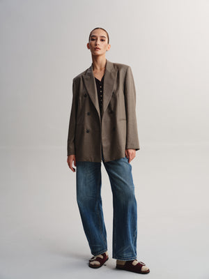 Wool Double-Breasted Blazer