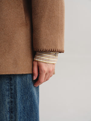 Wool-Cashmere Blend Belted Coat