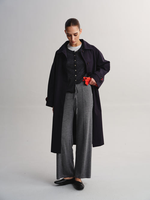 Drawstring Wool Pants