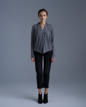 Faux Two-Piece Cardigan