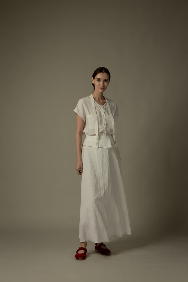 Tie-Collar Blouse