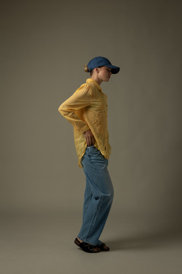 Floral Embroidery Shirt