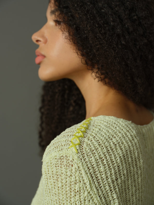 Stitch Accent Knit Sweater