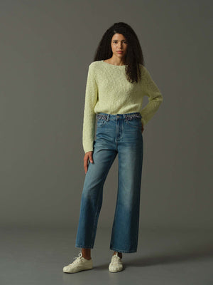 Stitch Accent Knit Sweater